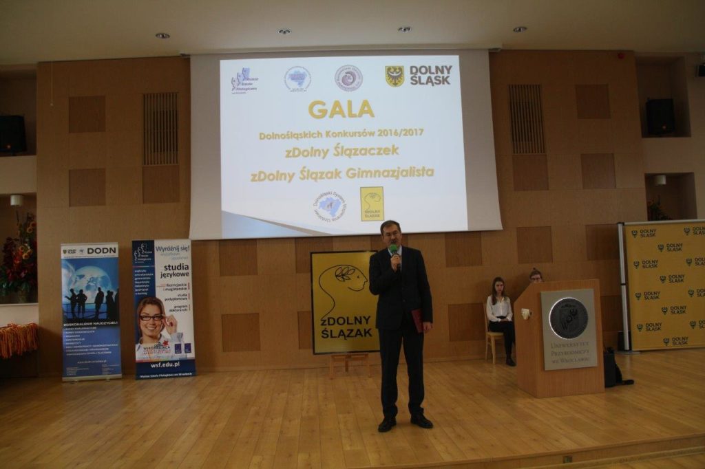 Gala Laureatów Dolnośląskich Konkursów zDolny Ślązaczek i zDolny Ślązak Gimnazjalista