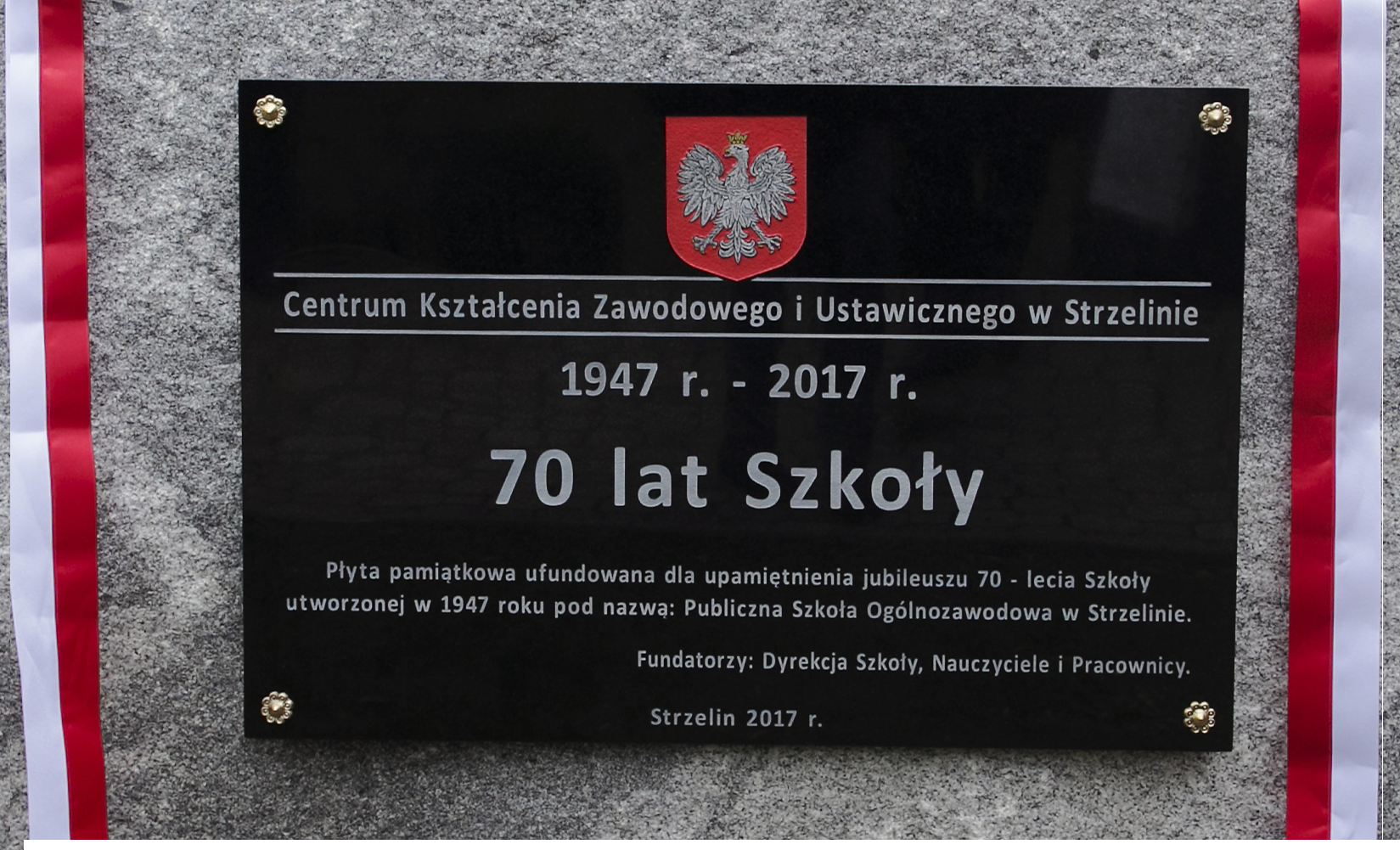 Jubileusz 70-lecia szkoły – Centrum Kształcenia Zawodowego i Ustawicznego w Strzelinie.