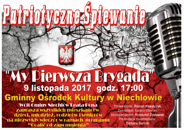 Patriotyczne śpiewanie w Niechlowie