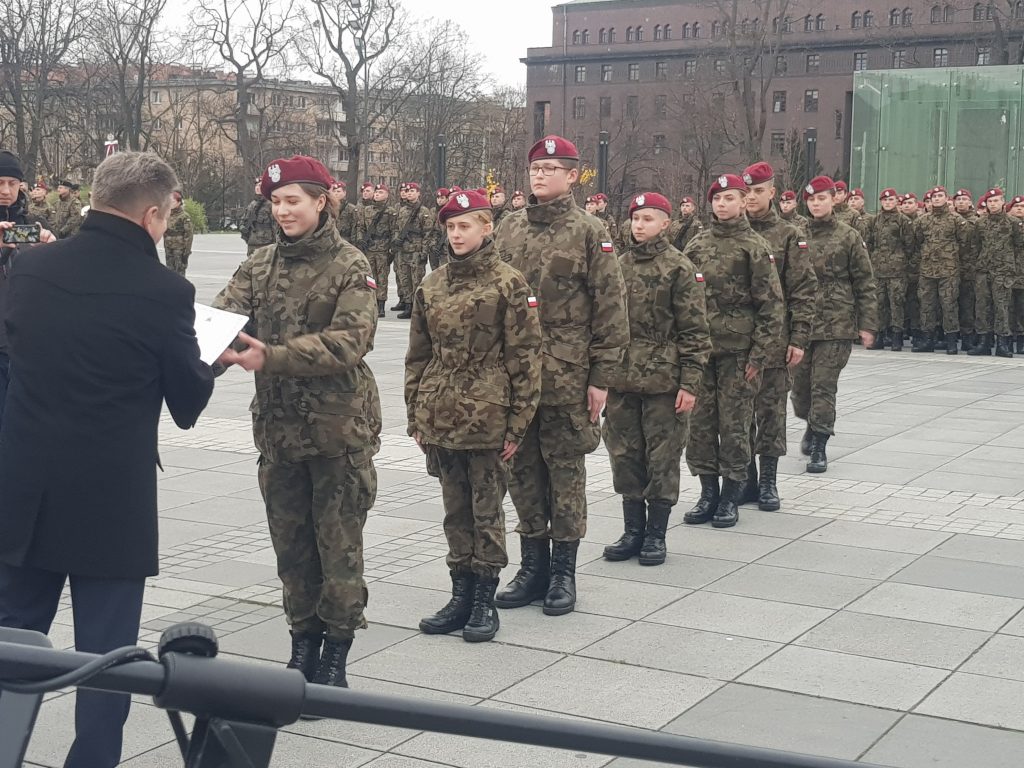 Ślubowanie uczniów klas wojskowych 