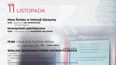 Obchody Narodowego Święta Niepodległości 2022 w Zgorzelcu z udziałem Dolnośląskiego Kuratora Oświaty