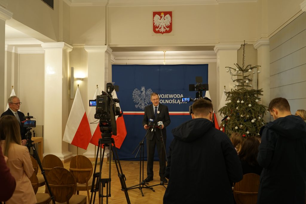 Konferencja prasowa Dolnośląskiego Kuratora Oświaty